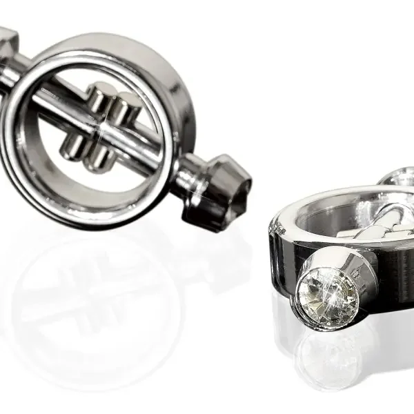 Metal Worx Cleme magnetice pentru mameloane Argint